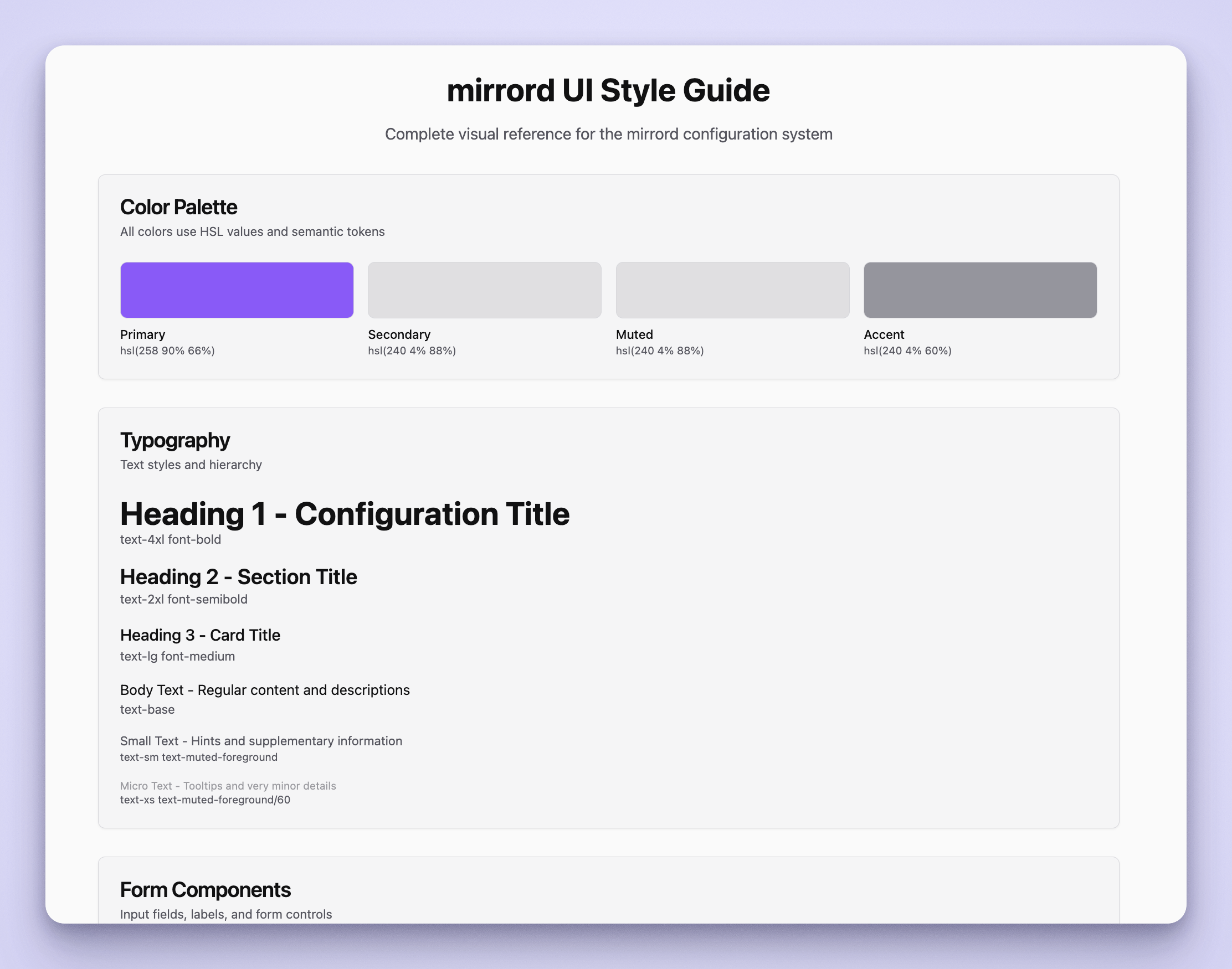 image showing the mirrord style guide